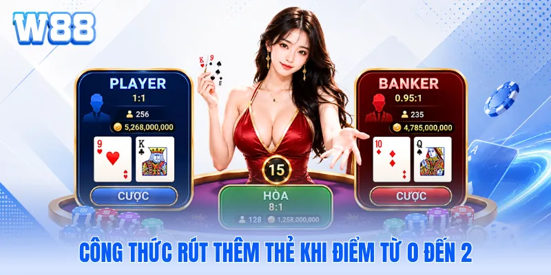 Công thức rút thêm thẻ khi điểm từ 0 đến 2