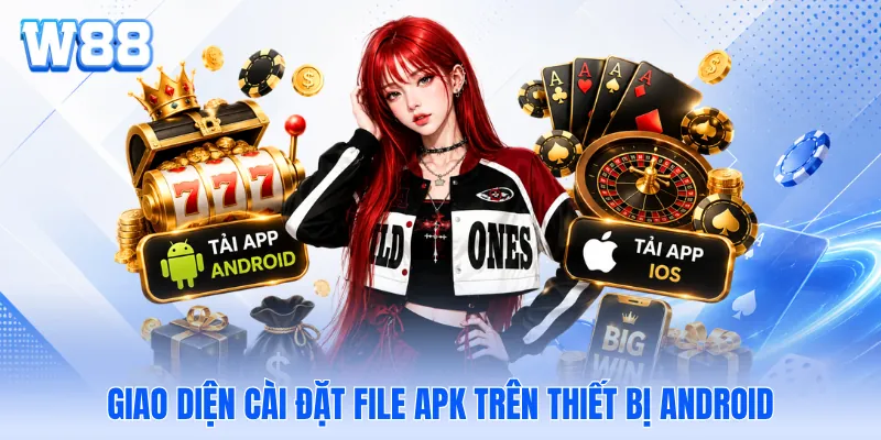 Giao diện cài đặt file APK trên thiết bị Android