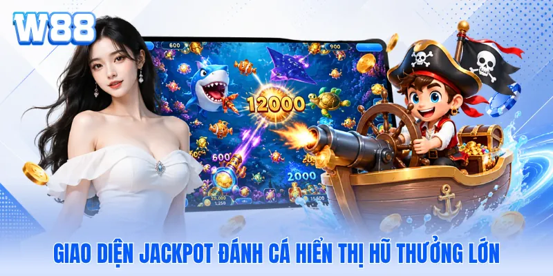 Giao diện jackpot đánh cá hiển thị hũ thưởng lớn Giao diện jackpot đánh cá hiển thị hũ thưởng lớn