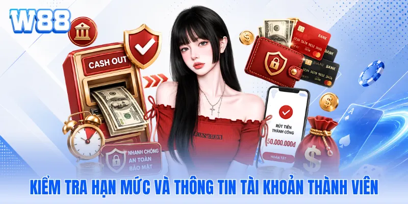Kiểm tra hạn mức và thông tin tài khoản thành viên