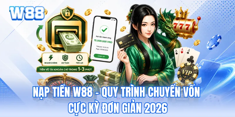 Nạp Tiền W88 - Quy Trình Chuyển Vốn Cực Kỳ Đơn Giản 2026