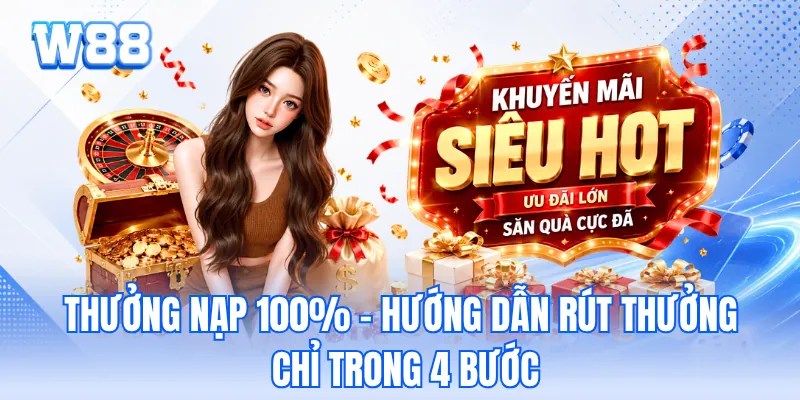 Thưởng Nạp 100% - Hướng Dẫn Rút Thưởng Chỉ Trong 4 Bước